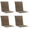 Aiatooli padjad Dkd Home Decor, 100 x 50 x 3 cm, pruun/taupe, 4 tk