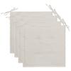 Aiatooli istmepadjad Dkd Home Decor, 40 x 40 x 3 cm, kreem, 4 tk