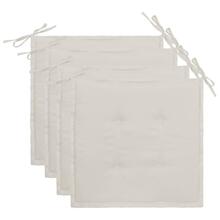 Aiatooli istmepadjad Dkd Home Decor, 40 x 40 x 3 cm, kreem, 4 tk