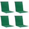 Aiatooli padjad Dkd Home Decor, 100 x 50 x 3 cm, rohelised, 4 tk