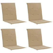 Aiamööbli toolipadjad Dkd Home Decor, 100 x 50 x 3 cm, liivakarva/kreem, 4 tk