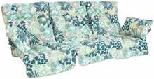 Kiigepadjad Home4You Roma, 108 x 56 x 10 cm, heledate lilledega, 3 tk