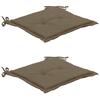 Aiatooli istmepadjad Dkd Home Decor, 50 x 50 x 3 cm, taupe, 2 tk
