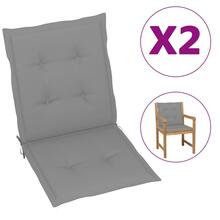 Madala seljatoega toolipadjad Dkd Home Decor, 100 x 50 x 3 cm, hall, 2 tk