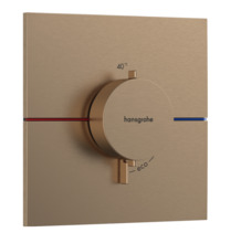 Potitav termostaatsegisti Hansgrohe ShowerSelect Comfort 15574140, harjatud pronks