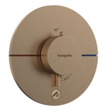 Potitav termostaatsegisti Hansgrohe ShowerSelect Comfort S 15562140, harjatud pronks