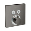 Peidetud termostaatsegisti Hansgrohe ShowerSelect 15763340, must harjatud kroom