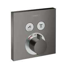 Peidetud termostaatsegisti Hansgrohe ShowerSelect 15763340, must harjatud kroom