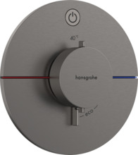 Potitav termostaatsegisti Hansgrohe ShowerSelect Comfort S 15553340, harjatud must kroom
