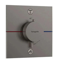Peidetud termostaatsegisti Hansgrohe ShowerSelect Comfort E 15572340, harjatud must kroom