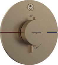 Potitav termostaatsegisti Hansgrohe ShowerSelect Comfort S 15553140, harjatud pronks