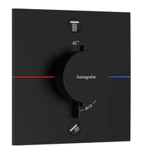Potitav termostaatsegisti Hansgrohe ShowerSelect Comfort 15572670, must matt