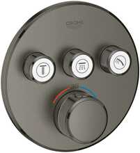 Termostaatiline dušisegisti Grohe Grohtherm SmartControl 29121AL0, must harjatud