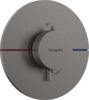 Peidetud termostaadiga dušisegisti Hansgrohe ShowerSelect Comfort S 15559340, poleeritud must kroom