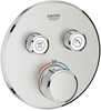 Sisseehitatav termostaatiline dušisegisti Grohe Grohtherm SmartControl 29119DC0, roostevaba teras