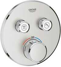 Sisseehitatav termostaatiline dušisegisti Grohe Grohtherm SmartControl 29119DC0, roostevaba teras