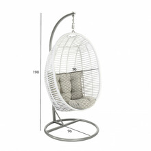Ripptool Home4you Cora 96 x 96 x 198 cm, valge