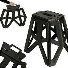 Kokkupandav matkatoole, must, 40 cm
