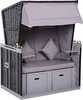 Rannatool Outsunny Full Lounger kaheinimesele katusega, 118 x 79 x 50 cm, hall