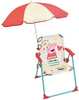 Laste rannatool FUN HOUSE Peppa Pig 38,5x38,5x37,5 cm koos päikesevarjuga ø 65 cm