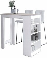 Baarilaud Akord Furniture Factory, 115 x 50 x 103 cm, valge/sonoma tamm