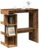 Baarilaud hoiuriiuliga, 100 x 48 x 101.5 cm, vana puit
