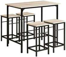 Söögitoa komplekt Sobuy OGT11-N, hall/must
