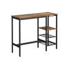 Baarilaud Vasagle LBT013B01, 110 x 40 x 90 cm, pruun/must