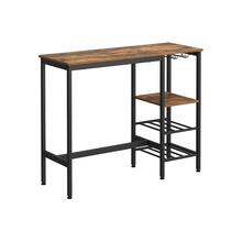 Baarilaud Vasagle LBT013B01, 110 x 40 x 90 cm, pruun/must