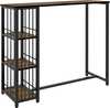 Baarilaud Homcom 3 riiuliga, 120 x 40 x 105 cm, pruun