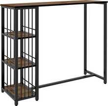 Baarilaud Homcom 3 riiuliga, 120 x 40 x 105 cm, pruun