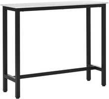 Baarilaud Homcom, 120 x 40 x 100 cm, valge/must
