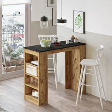Baarilaud Kalune Design ST1 LA, must/mänd, 120 x 51.6 x 101.8 cm