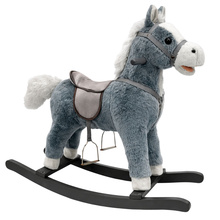 Kiikhobune Lean Toys, 74 cm, hall, helidega
