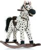 Kiikhobune Milly Mally Mustang Black Dot, valge/must