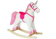 Kiikhobune Lean Toys ükssarvik, 2252, valge