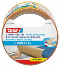 Kahepoolne teip Tesa, 10 m x 50 mm, kollane