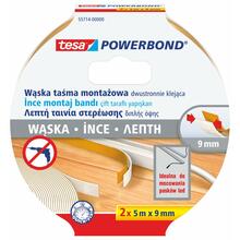 Kahepoolne teip Tesa, 5 m x 9 mm, 2 tk