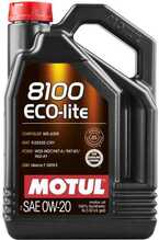Mootoriõli Motul 8100 ECO-LITE 0W-20, 5 L