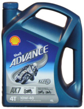 Mootoriõli Shell Advance 4T AX7 10W-40 4L