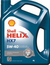 Mootoriõli Shell Helix HX7 5W-40 4L