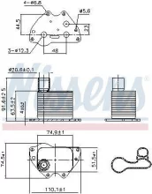 Õliradiaator Nissens 90981