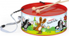 Laste trumm Lena Drum Little Mole, metall, punane