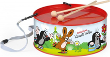Laste trumm Lena Drum Little Mole, metall, punane