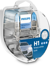Esitulepirn Philips H1 White Vision, 55 W, 12 V, 2 tk