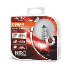 Autolambid Osram Night Breaker Laser H1, +150 prots., 2 tk