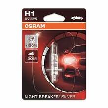 Autopirn Osram H1, 12 V, 55 W, 64150NBS-01B, läbipaistev/valge