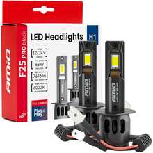 LED autolamp Amio F25 Pro Black Full Canbus H1, 68 W, 12 V/24 V