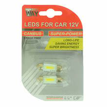 Autopirn C5W, LED, 12 V, valge