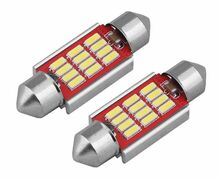 LED pirnid AMIO C5W/C10W 36mm 12V/24V, 12 SMD, 2 tk